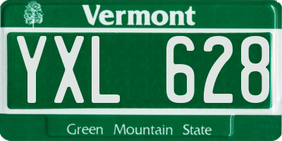 VT license plate YXL628