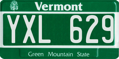 VT license plate YXL629