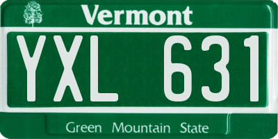 VT license plate YXL631