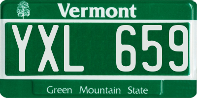VT license plate YXL659