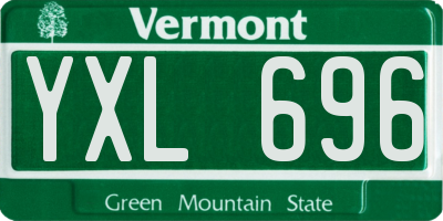 VT license plate YXL696