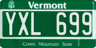 VT license plate YXL699