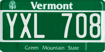 VT license plate YXL708