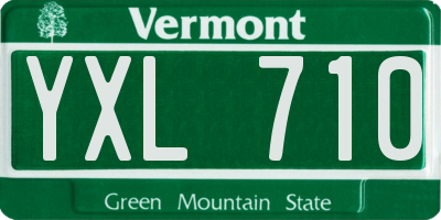 VT license plate YXL710