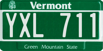 VT license plate YXL711