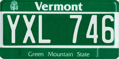 VT license plate YXL746