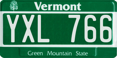 VT license plate YXL766