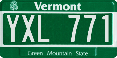 VT license plate YXL771