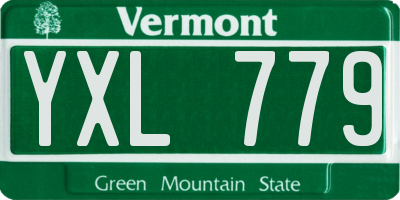 VT license plate YXL779