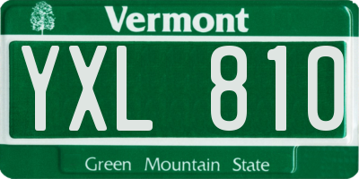 VT license plate YXL810