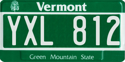 VT license plate YXL812