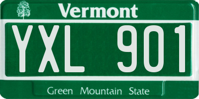VT license plate YXL901