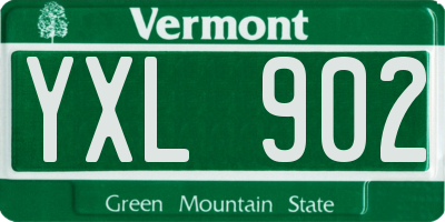 VT license plate YXL902