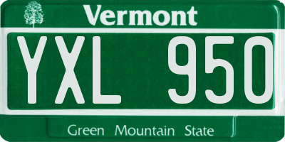 VT license plate YXL950