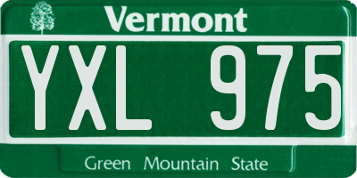 VT license plate YXL975