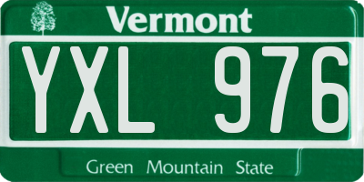 VT license plate YXL976