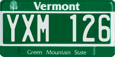 VT license plate YXM126