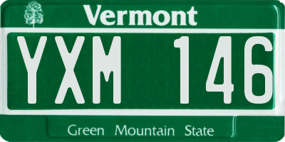 VT license plate YXM146