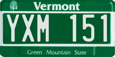 VT license plate YXM151