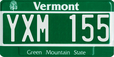 VT license plate YXM155