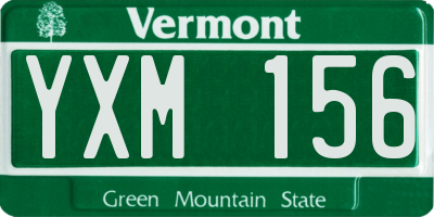 VT license plate YXM156
