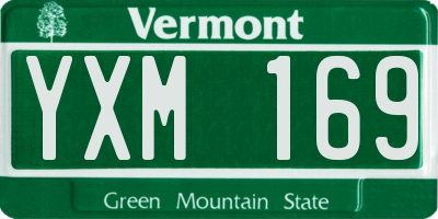 VT license plate YXM169