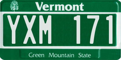 VT license plate YXM171