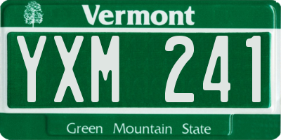 VT license plate YXM241