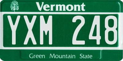 VT license plate YXM248