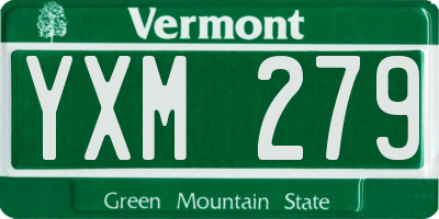 VT license plate YXM279