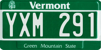 VT license plate YXM291