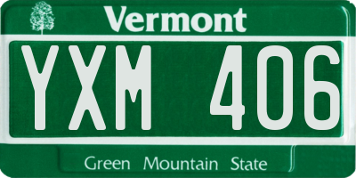 VT license plate YXM406