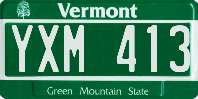VT license plate YXM413