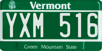 VT license plate YXM516