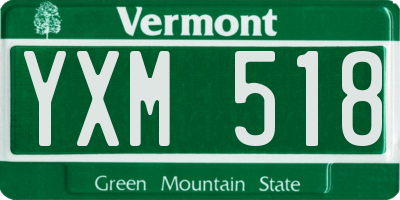 VT license plate YXM518