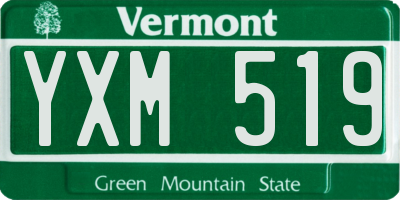 VT license plate YXM519