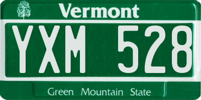 VT license plate YXM528