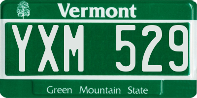 VT license plate YXM529