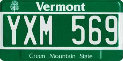 VT license plate YXM569