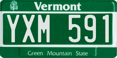 VT license plate YXM591