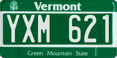 VT license plate YXM621