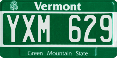VT license plate YXM629
