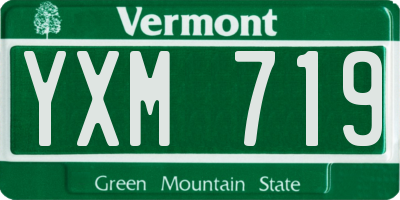 VT license plate YXM719