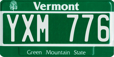 VT license plate YXM776