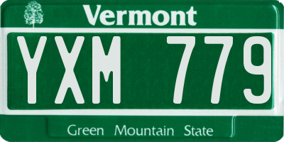 VT license plate YXM779