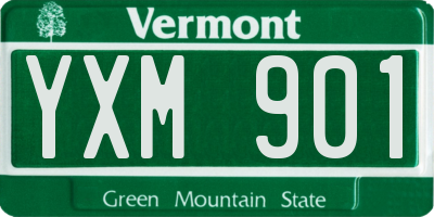 VT license plate YXM901