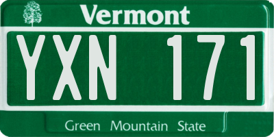 VT license plate YXN171