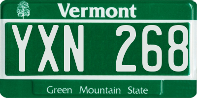 VT license plate YXN268