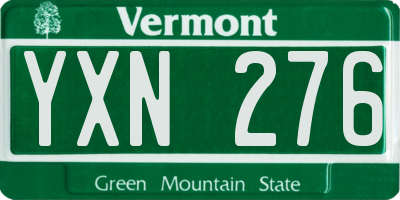 VT license plate YXN276