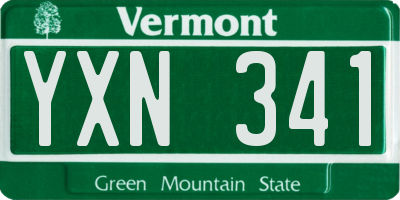VT license plate YXN341